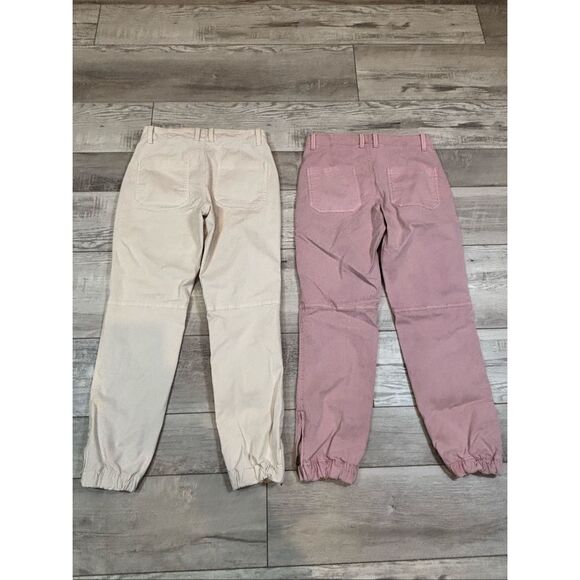 Banana Republic pink and cream utility pants size 0 - Picture 6 of 15